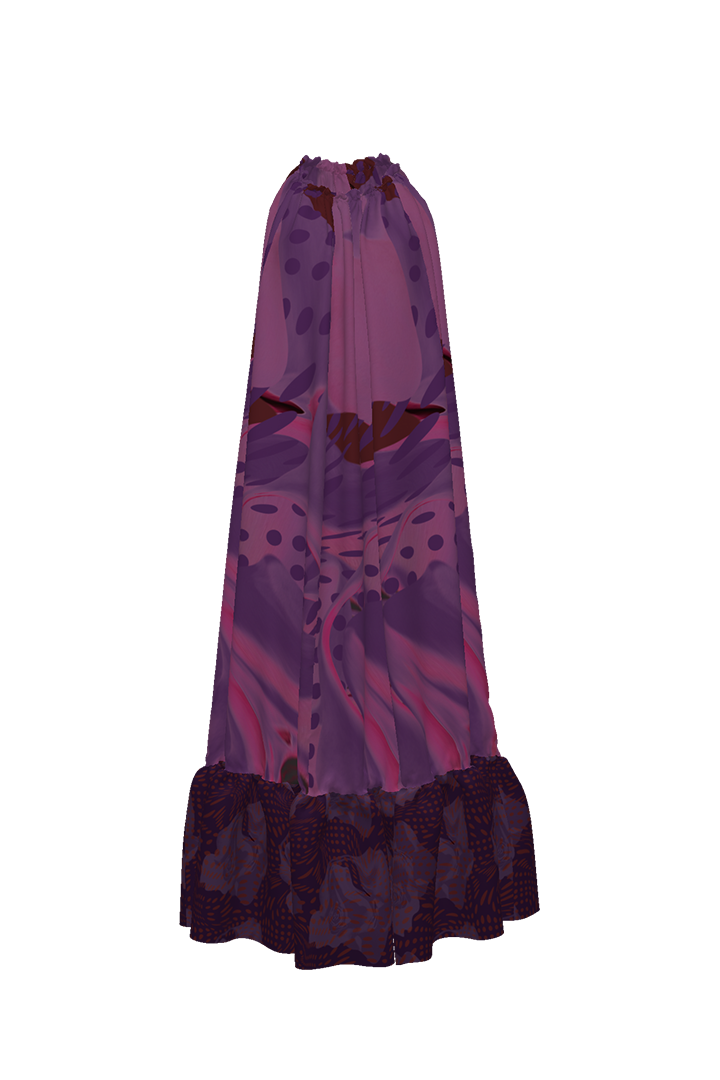 Purple Mirage Dress Maxi Dress